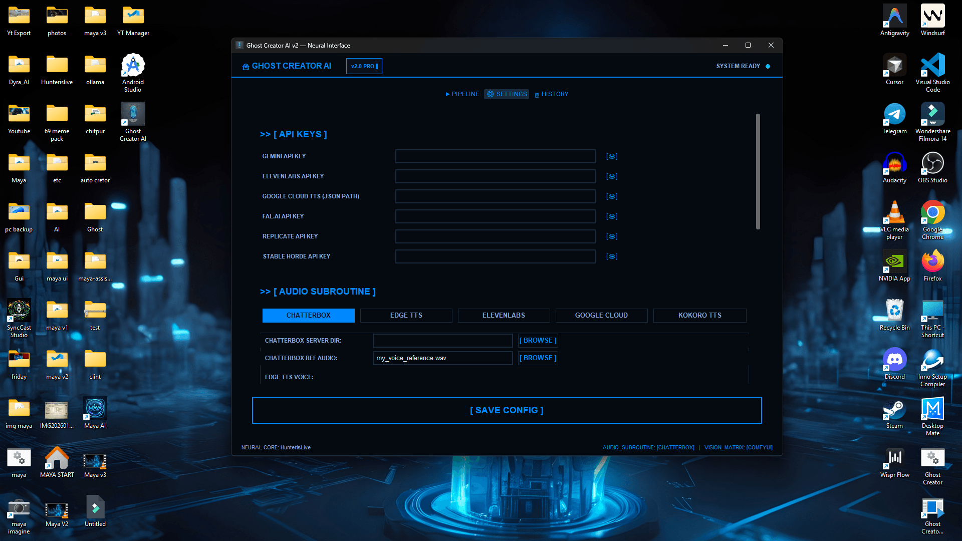 Settings Tab