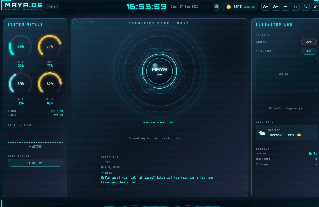 Maya Ai HUD on Windows
